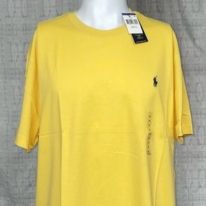 New 1XBig Polo Ralph Lauren Yellow T-shirt Shortsleeved